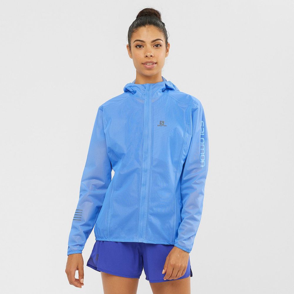 SALOMON LIGHTNING RACE WATERPROOF Philippines - Women's Jackets - Royalblue | 723568-LIS